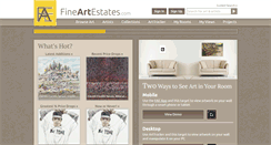 Desktop Screenshot of fineartestates.com