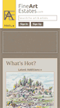 Mobile Screenshot of fineartestates.com