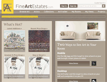Tablet Screenshot of fineartestates.com